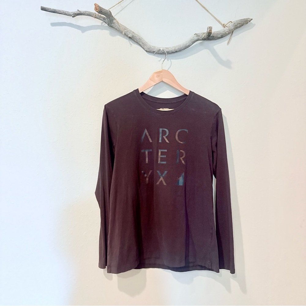 Arc'teryx Purple Long Sleeve Logo Tee